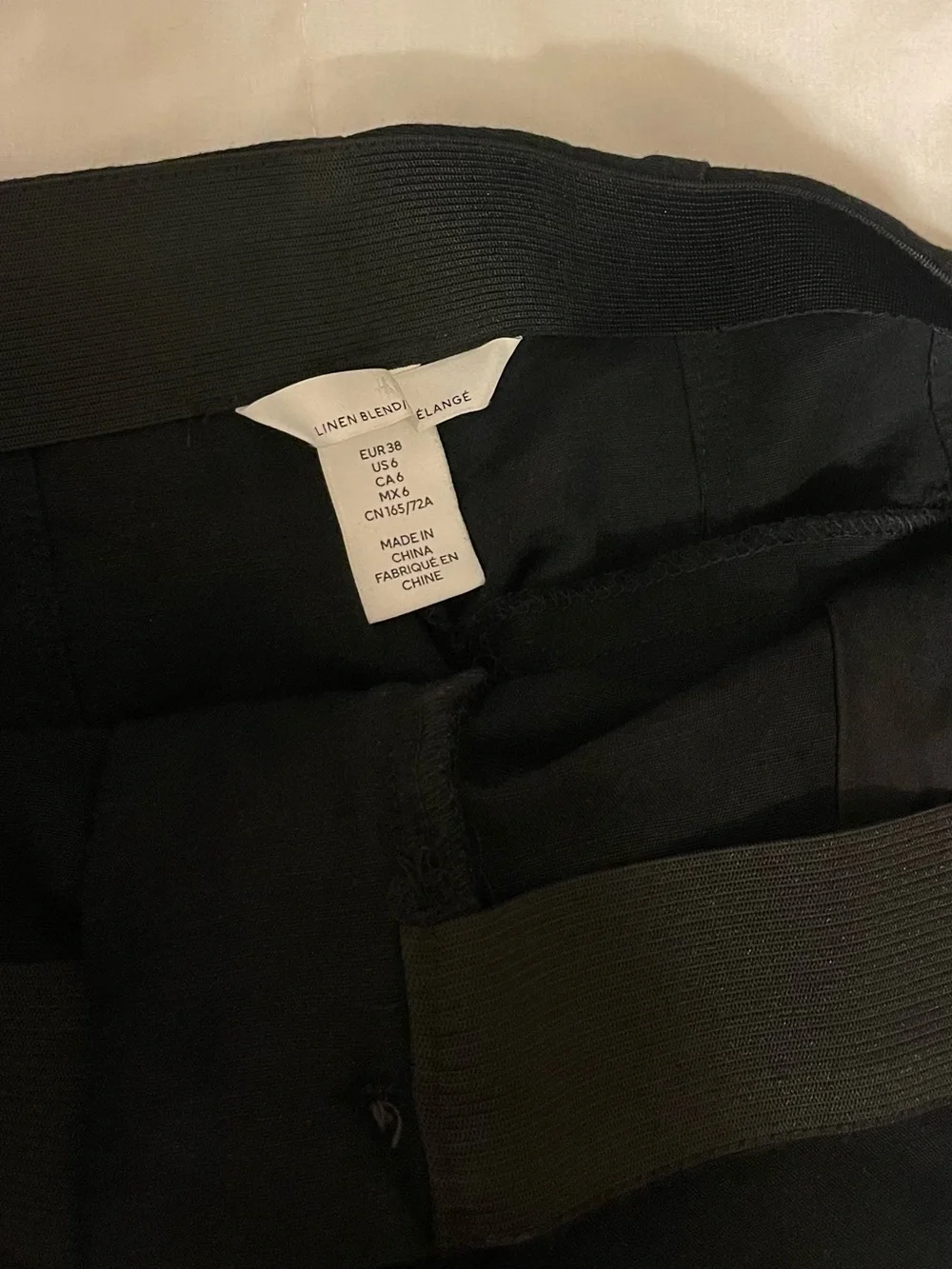 H&M Linen-Blend Wide Leg Pants